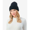 マーカスアドレール レディース 帽子 アクセサリー Women's Lurex Ribbed Knit Cuff Beanie Black