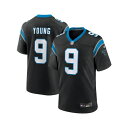 ナイキ メンズ シャツ トップス Men's Bryce Young Carolina Panthers Team Game Jersey Black