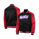 ミッチェル&ネス メンズ ジャケット&ブルゾン アウター Men's Black, Red Toronto Raptors Hardwood Classics Reload 3.0 Raglan Full-Snap Satin Jacket Black, Red(4)