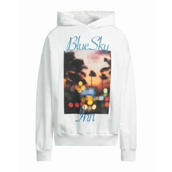 【送料無料】 ブルー スカイ イン メンズ パーカー・スウェットシャツ アウター Sweatshirts White