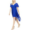 ケンジー レディース ワンピース トップス Chiffon Pleated Dress Cobalt