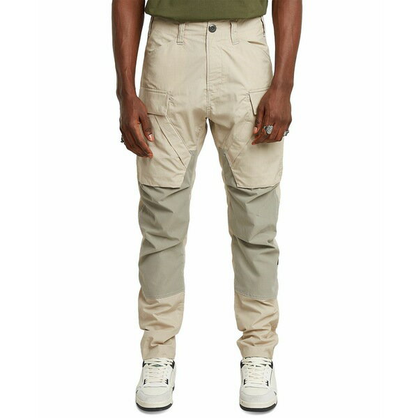 ジースター メンズ カジュアルパンツ ボトムス Men's 3D Regular Tapered Cargo Pants Dk Brick