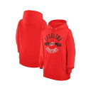 カールバンクス レディース カットソー トップス Women's Red Carolina Hurricanes City Graphic Fleece Pullover Hoodie Red
