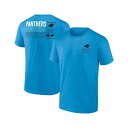 ファナティクス メンズ シャツ トップス Men's Blue Carolina Panthers Repeat Stats T-Shirt Blue