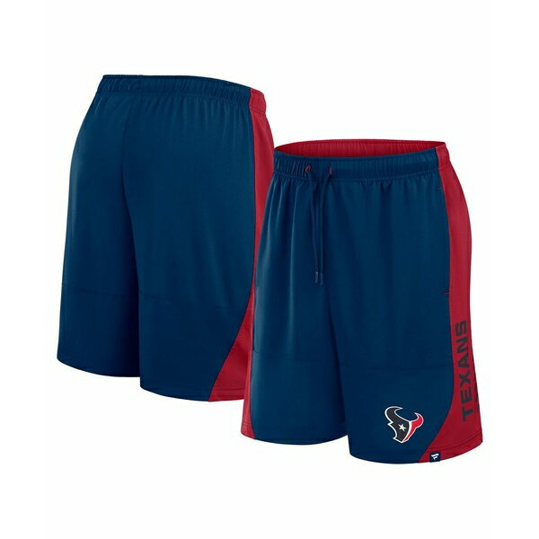 ファナティクス メンズ カジュアルパンツ ボトムス Men's Navy Houston Texans No Defense Shorts Navy