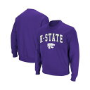 コロシアム メンズ パーカー・スウェットシャツ アウター Men's Kansas State Wildcats Arch and Logo Crew Neck...