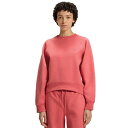 ヒューゴボス レディース パーカー・スウェットシャツ アウター Women's Mlange Cotton-Blend Sweatshirt Dark Pink
