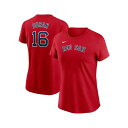 ナイキ レディース カットソー トップス Women's Jarren Duran Red Boston Red Sox Fuse Name Number T-Shirt Red(4)