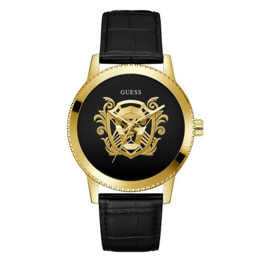 ゲス メンズ 腕時計 アクセサリー Men's Analog Gold-tone Stainless Steel Watch 44mm Black ゲス メンズ 腕時計 アクセサリー Men's Analog Gold-tone Stainless Steel Watch 44mm Black