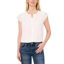 セセ レディース カットソー トップス Women's Scalloped Cap Sleeve Blouse New Ivory