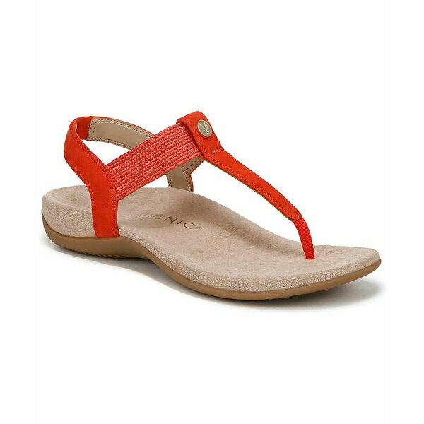 バイオニック レディース サンダル シューズ Womens Brea Slingback Sandals Cherry tomato nubuck