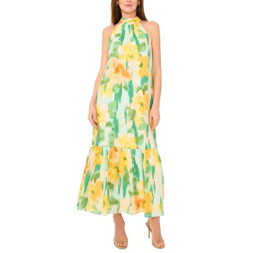 ミスク レディース ワンピース トップス Women's Printed Sleeveless Halter Neck Maxi Dress Beach Glass ミスク レディース ワンピース トップス Women's Printed Sleeveless Halter Neck Maxi Dress Beach Glass