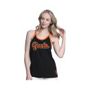 カールバンクス レディース カットソー トップス Women'sBlack San Francisco Giants Curveball Racerback Tank Top Black