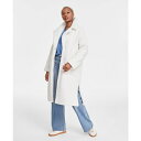 ビーシービージーマックスアズリア レディース ジャケット&ブルゾン アウター Women's Notched-Collar Teddy Coat Cream