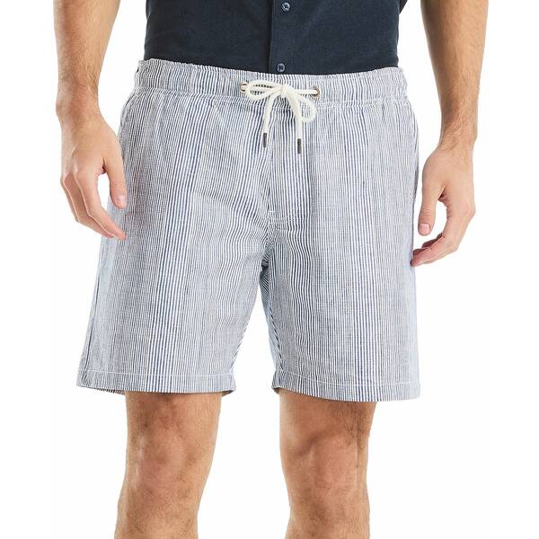 ナウティカ メンズ カジュアルパンツ ボトムス 7" Striped Textured Pull-On Short Satellite Blue