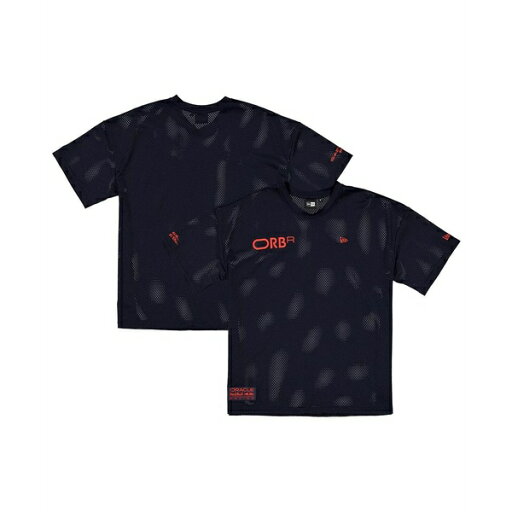 ニューエラ メンズ シャツ トップス Men's Navy Red Bull Racing Oversized Graphic Mesh T-Shirt Navy ニューエラ メンズ シャツ トップス Men's Navy Red Bull Racing Oversized Graphic Mesh T-Shirt Navy