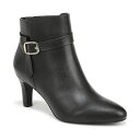 ライフストライド レディース ブーツ シューズ Women's Guild 3 Zip Dress Short Boots Black Smooth Faux ...