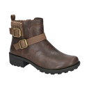 イージーストリート レディース ブーツ シューズ Women's Kourt Slip Resistant Ankle Boots Brown