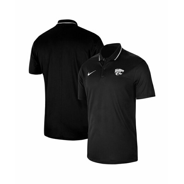 ナイキ メンズ シャツ トップス Men's Black Kansas State Wildcats 2023 Sideline Coaches Performanc..