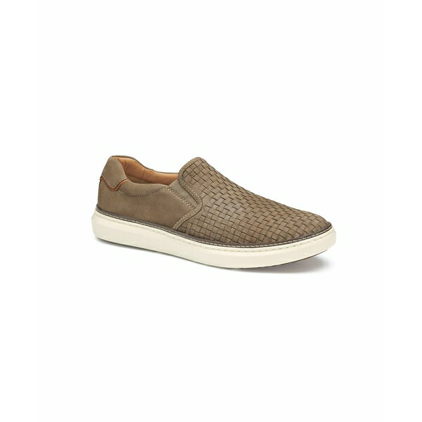 楽天astyジョンストンアンドマーフィー メンズ スニーカー シューズ Men's McGuffey 2 Woven Slip-On Sneaker Taupe woven tumbled nubuck