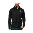 アンティグア メンズ シャツ トップス Men's Black Carolina Hurricanes Tribute Quarter-Zip Pullover Top Black