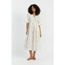 チンティアンドパーカー レディース ワンピース トップス Chinti and Parker Women's Linen-Cotton Etoile V-Neck Sundress Cream