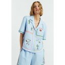 チンティアンドパーカー レディース カットソー トップス Women's Peanuts Vacation Shirt Blue