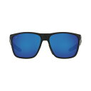 コスタデルマール メンズ サングラス・アイウェア アクセサリー FERG XL Polarized Sunglasses, 6S9012 62 11 MATTE BLACK/BLUE MIRROR 580G