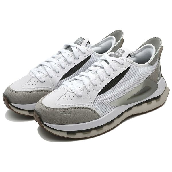 FILA フィラ メンズ スニーカー White/Grey/Black 【FILA KM Athletic Shoes 'White Grey' F12M333103FWD】 サイズ US_6.5(24.5cm)