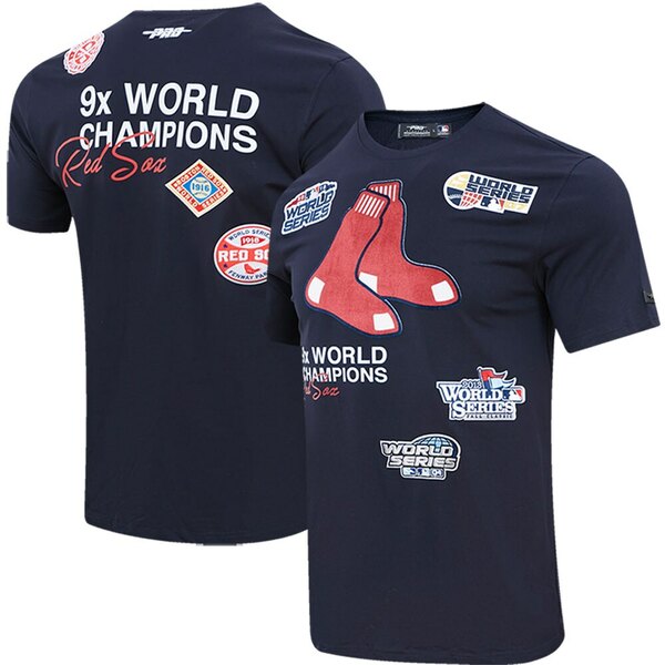 プロスタンダード メンズ Tシャツ トップス Boston Red Sox Pro Standard Championship TShirt Navy