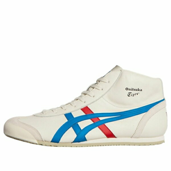 Onitsuka Tiger オニツカタイガー メンズ スニーカー Cream Directoire/Blue/Red 【Onitsuka Tiger Mexico Mid Runner 'Cream Directoire Blue Red' 1183B577-103】 サイズ US_11.5(29.5cm)