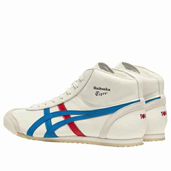 Onitsuka Tiger オニツカタイガー メンズ スニーカー Cream Directoire/Blue/Red 【Onitsuka Tiger Mexico Mid Runner 'Cream Directoire Blue Red' 1183B577-103】 サイズ US_11.5(29.5cm)