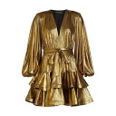 ブロンクスアンドバンコ レディース ワンピース トップス Bedouin Metallic Mini Dress metallic gold