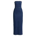 リフォメーション レディース ワンピース トップス Eugenia Denim Strapless Midi-Dress simcoe