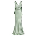 アルベルタ フェレッティ レディース ワンピース トップス Silk Satin Gown green