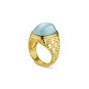 ジュディス リプカ レディース リング アクセサリー Ocean Reef 18K Gold-Vermeil, Milky Aquamarine & White Quartz Doublet Ring blue