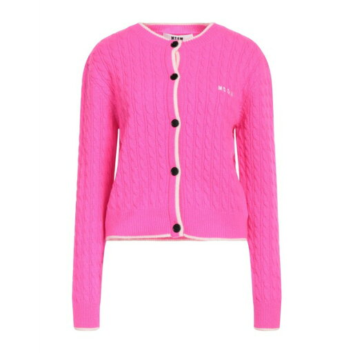 【送料無料】 エムエスジイエム レディース カーディガン アウター Cardigans Pink 【送料無料】 エムエスジイエム レディース カーディガン アウター Cardigans Pink