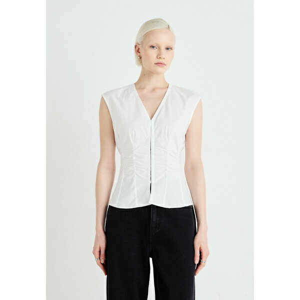 ウィークデイ レディース シャツ トップス ALEC - Blouse - white light