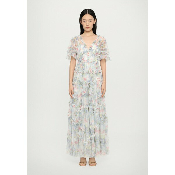 ニードルアンドスレッド レディース ワンピース トップス HYDRANGEA RUFFLE ANKLE GOWN - Occasion wear - light blue