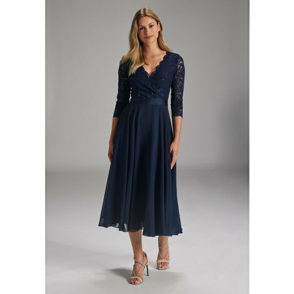 スウィング レディース ワンピース トップス Cocktail dress / Party dress - navy