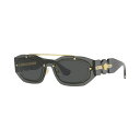 ヴェルサーチ メンズ サングラス・アイウェア アクセサリー Biggie Unisex Sunglasses, VE2235 Transparent Dark Gray