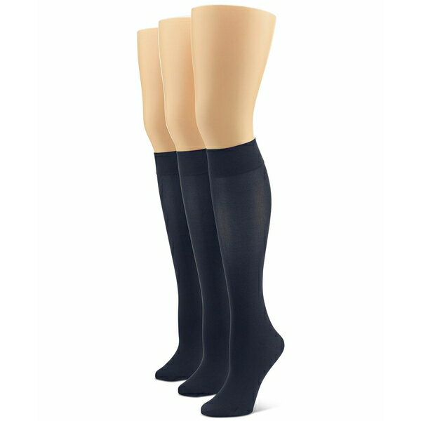 q[ fB[X C A_[EFA Women's 3-Pk. Soft Opaque Knee-High Socks Navy Pack