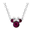 fBYj[ fB[X lbNXE`[J[Ey_ggbv ANZT[ Minnie Mouse Birthstone Necklace February - amethyst purple