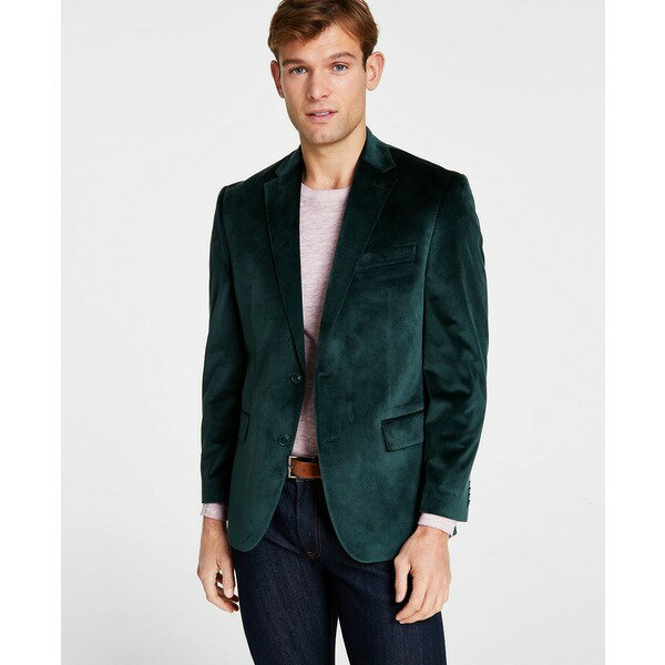 楽天astyマイケルコース メンズ ジャケット＆ブルゾン アウター Men's Classic Fit Velvet Sport Coats Green