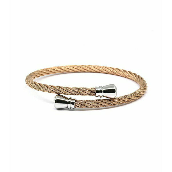 シャリオール レディース ブレスレット・バングル・アンクレット アクセサリー Men's Celtic Stainless Steel Bangle Rose Gold-Tone