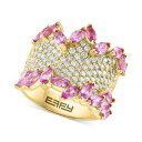 GtB[ RNV Y O ANZT[ EFFY&reg; Pink Sapphire (3-1/4 ct. t.w.) & Diamond (1-3/8 ct. t.w.) Pav&eacute; Statement Ring in 14k Gold 14K Gold