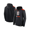 ナイキ メンズ パーカー・スウェットシャツ アウター Men's Navy Detroit Tigers Authentic Collection Performance Pullover Hoodie Navy(4)