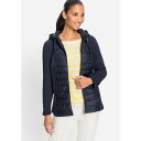 オルセン レディース パーカー・スウェットシャツ アウター Women's Mixed Media Hooded Jacket Ink blue