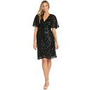 アールアンドエムリチャーズ レディース ワンピース トップス Petite Beaded Capelet Dress Black