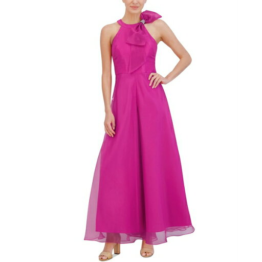 エリザジェイ レディース ワンピース トップス Women's Bow-Neck Sleeveless Wide-Leg Jumpsuit Fuchsia エリザジェイ レディース ワンピース トップス Women's Bow-Neck Sleeveless Wide-Leg Jumpsuit Fuchsia